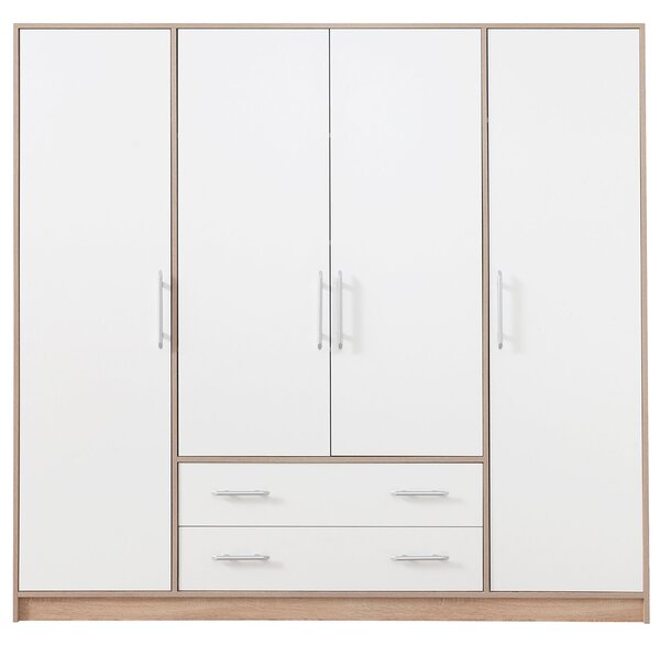 SMART sb | šatní skříň SR1 | 200 cm | sonoma/bílá