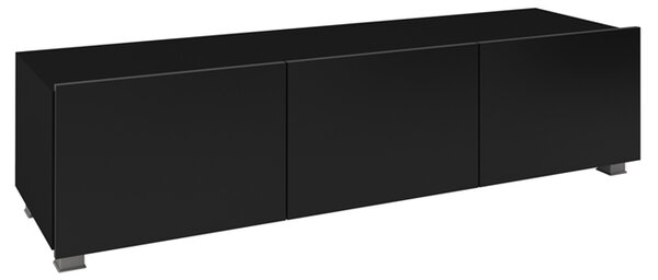 CALABRINI c | TV stolek | 150 cm | černá lesk | lze i zavěsit