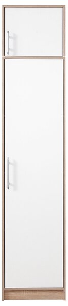 SMART sb | šatní skříň SR5 + nástavec SRN5 | 50 cm | UNI dvířka | sonoma/bílá