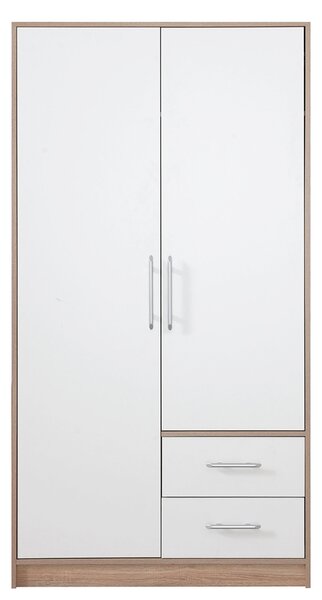 SMART sb | šatní skříň SR3 | 100 cm | sonoma/bílá