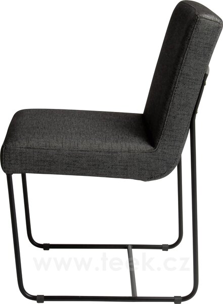 Stern Jídelní židle Mia, Stern, 48x60x83 cm, rám lakovaná nerezová ocel black matt, polstrování venkovní látka barva silk black, rychleschnoucí výplň