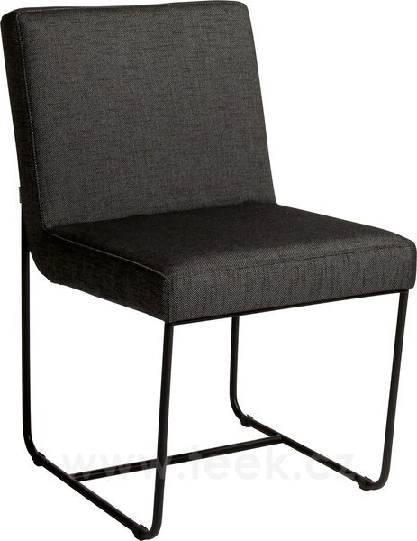 Stern Jídelní židle Mia, Stern, 48x60x83 cm, rám lakovaná nerezová ocel black matt, polstrování venkovní látka barva silk black, rychleschnoucí výplň