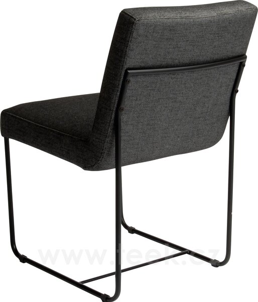 Stern Jídelní židle Mia, Stern, 48x60x83 cm, rám lakovaná nerezová ocel black matt, polstrování venkovní látka barva silk black, rychleschnoucí výplň