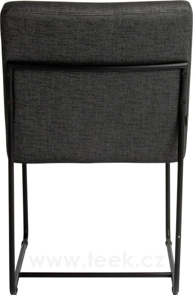 Stern Jídelní židle Mia, Stern, 48x60x83 cm, rám lakovaná nerezová ocel black matt, polstrování venkovní látka barva silk black, rychleschnoucí výplň