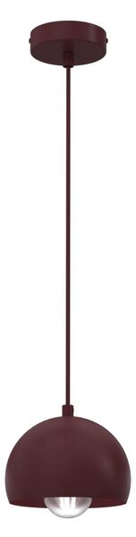 Lustr na lanku SOOL 1xE27/15W/230V pr. 15 cm burgundy