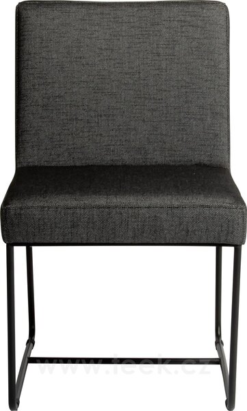 Stern Jídelní židle Mia, Stern, 48x60x83 cm, rám lakovaná nerezová ocel black matt, polstrování venkovní látka barva silk black, rychleschnoucí výplň