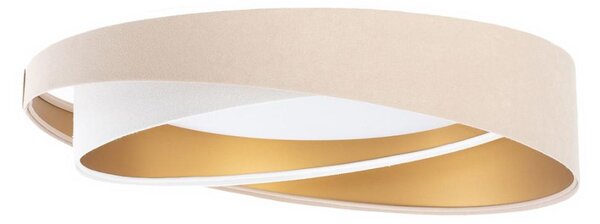 LED Stropní svítidlo GALAXY MODERN LED/24W/230V pr. 55 cm béžová/bílá/zlatá