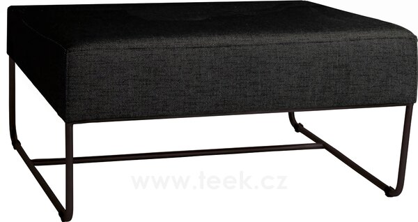 Stern Podnožka Mia, Stern, 80x70x40 cm, rám lakovaná nerezová ocel black matt, polstrování venkovní látka barva silk black, rychleschnoucí výplň, včetně krycí plachty