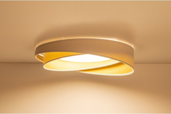 LED Stropní svítidlo GALAXY MODERN LED/24W/230V pr. 55 cm bílá/zlatá