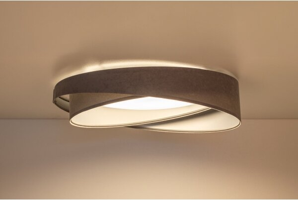 LED Stropní svítidlo GALAXY MODERN LED/24W/230V pr. 55 cm šedá/stříbrná