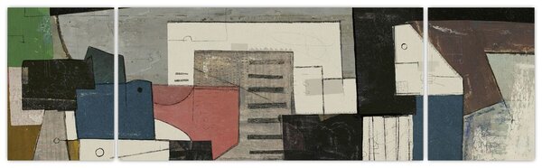Obraz - Abstrakce, kubismus (170x50 cm)