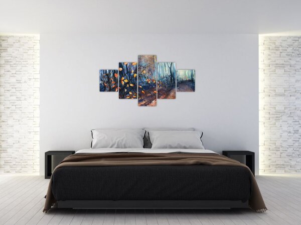 Obraz - Paprsky podzimního slunce (125x70 cm)