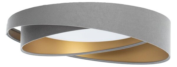 LED Stm. stropní svítidlo SM. GALAXY M. LED/24W/230V pr. 55 cm šedá/zlatá + DO