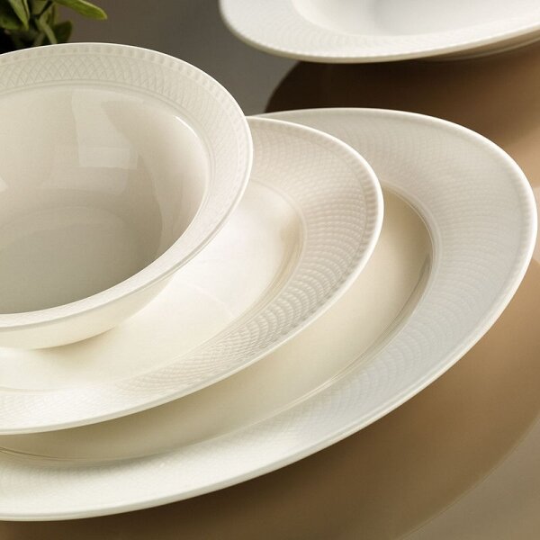 Jídelní sada 24 ks bílá/porcelán