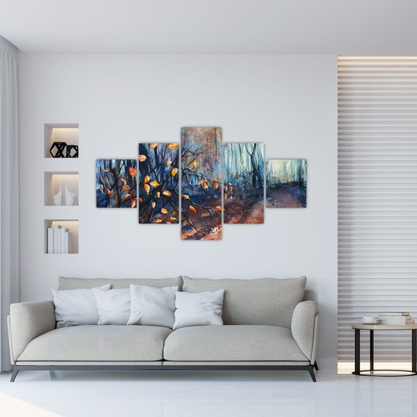Obraz - Paprsky podzimního slunce (125x70 cm)