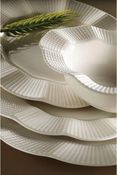 Jídelní sada 26 ks bílá/porcelán
