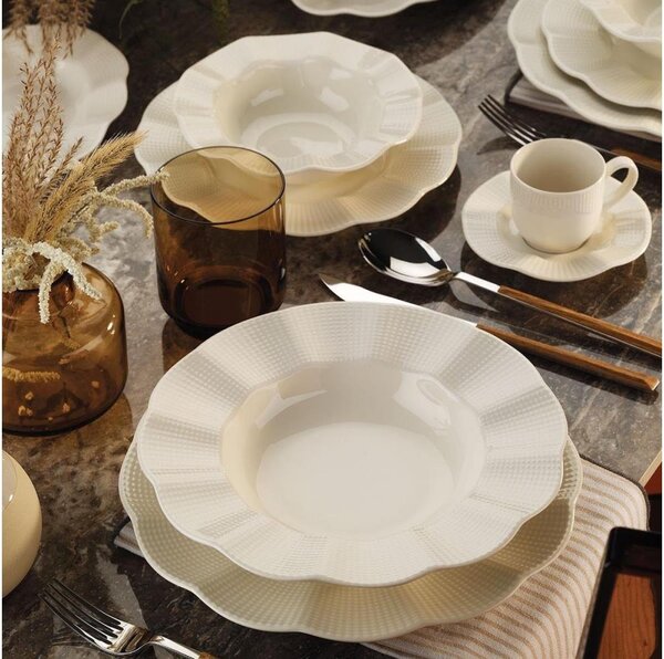Jídelní sada 26 ks bílá/porcelán