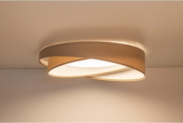 LED Stropní svítidlo GALAXY MODERN LED/24W/230V pr. 55 cm béžová/bílá