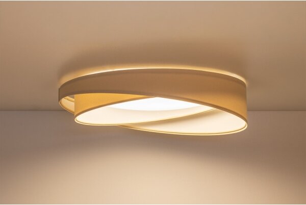 LED Stropní svítidlo GALAXY MODERN LED/24W/230V pr. 55 cm krémová/bílá
