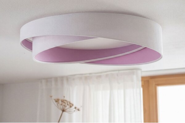 LED Stm. stropní svítidlo SM. GALAXY M. LED/24W/230V pr. 55 cm bílá/fialová + DO