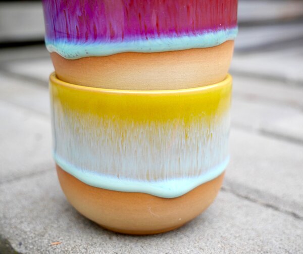 Rainbow Keramický šálek Yellow