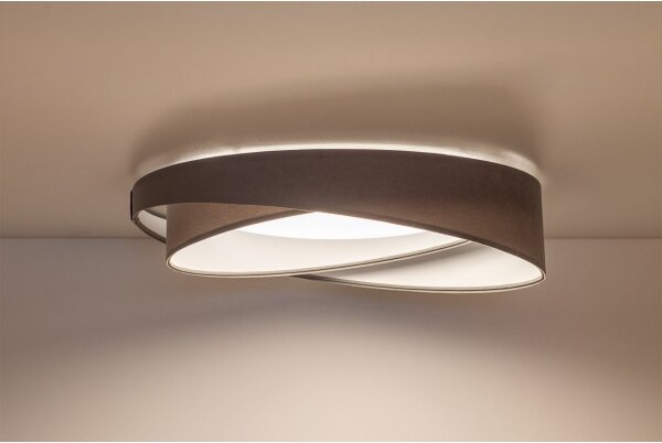 LED Stropní svítidlo GALAXY MODERN LED/24W/230V pr. 55 cm šedá/bílá