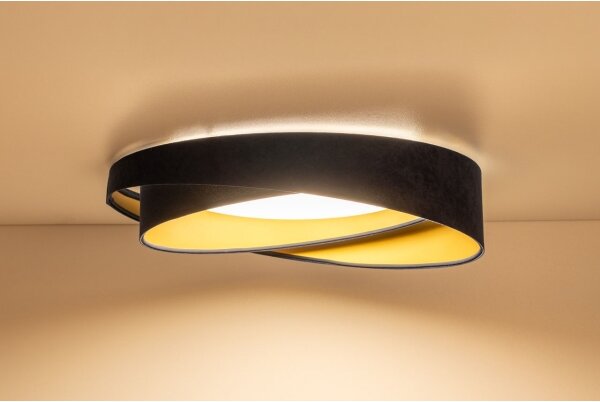 LED Stropní svítidlo GALAXY MODERN LED/24W/230V pr. 55 cm modrá/zlatá