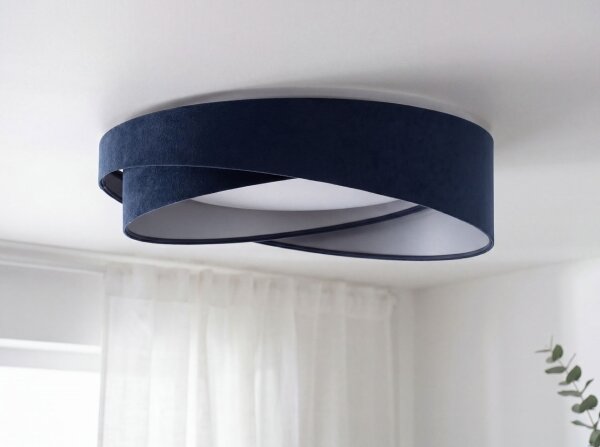 LED Stropní svítidlo GALAXY MODERN LED/24W/230V pr. 55 cm modrá/stříbrná