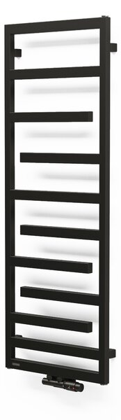 Oltens Flamma koupelnový radiátor designově 139x50 cm černá mat 55016300