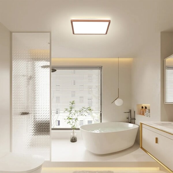 Brilagi - LED Koup. str. svít. ULTRA SLIM LED/24W/230V 42x42 cm rose gold IP54