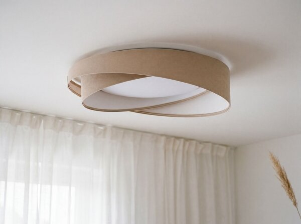 LED Stropní svítidlo GALAXY MODERN LED/24W/230V pr. 55 cm béžová/bílá