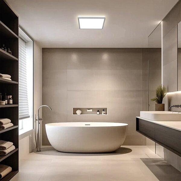 Brilagi - LED Koup. str. svít. ULTRA SLIM LED/18W/230V 30x30 cm stříbrná IP54