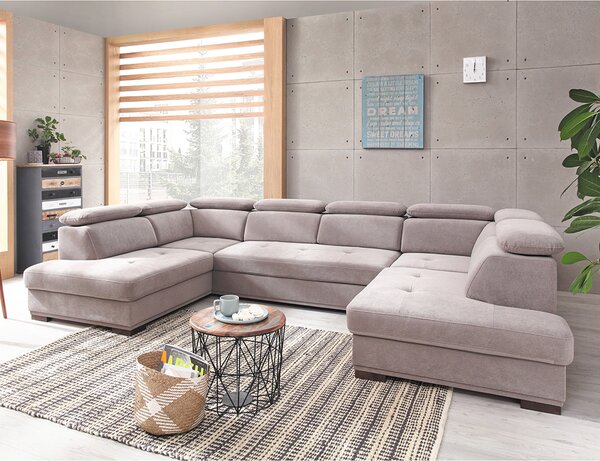 Sedací souprava UMBRIA IV | 207x350x207 | rozkládací + úložný prostor | VÝBĚR LÁTEK
