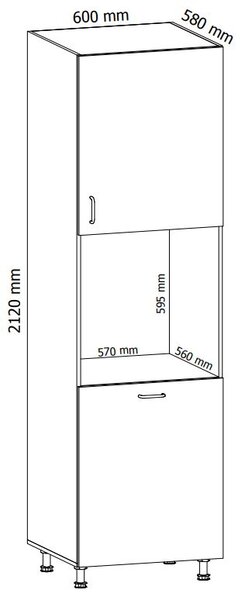 Kuchyňská linka ASPEN b | 450x270 cm | zásuvky METALBOX | SOKL v CENĚ | bílá lesk