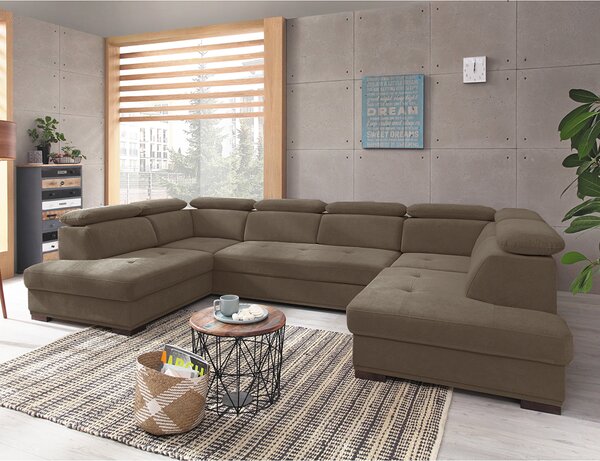 Sedací souprava UMBRIA IV | 207x350x207 | rozkládací + úložný prostor | VÝBĚR LÁTEK
