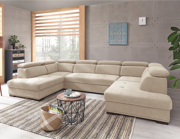 Sedací souprava UMBRIA IV | 207x350x207 | rozkládací + úložný prostor | VÝBĚR LÁTEK
