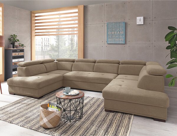 Sedací souprava UMBRIA IV | 207x350x207 | rozkládací + úložný prostor | VÝBĚR LÁTEK