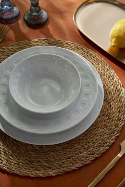 Jídelní sada 18 ks bílá/porcelán