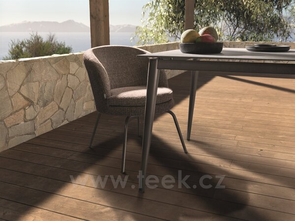Stern Jídelní křeslo Noa, Stern, 58x70x80 cm, rám lakovaný hliník sand matt, venkovní látka barva Mélange rosé, rychleschnoucí výplň