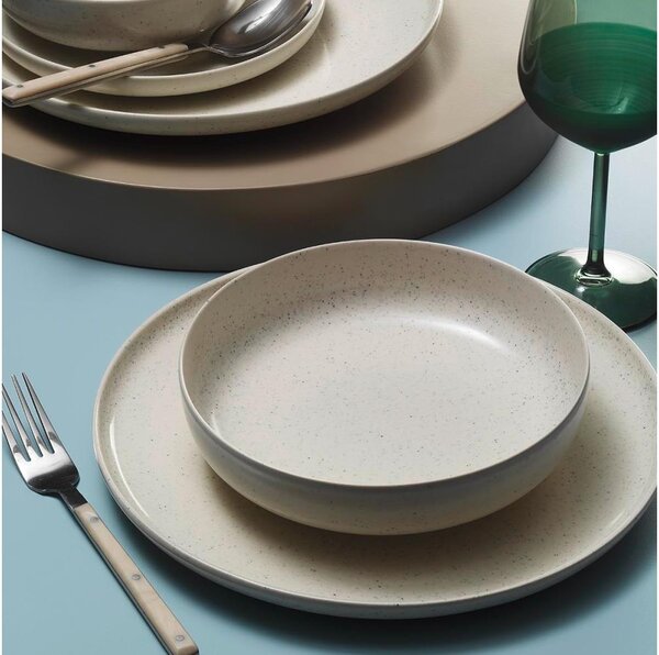Jídelní sada 8 ks béžová/porcelán