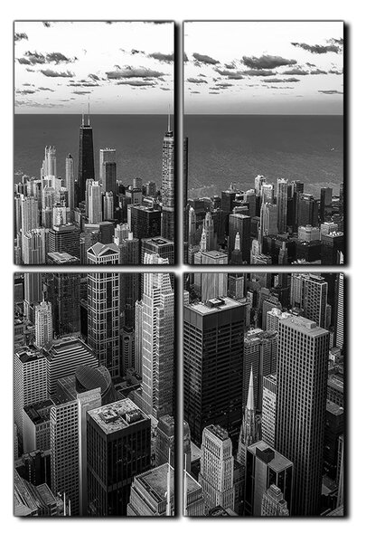 Obraz na plátně - Mrakodrapy v Chicagu- obdélník 7268QE (90x60 cm)
