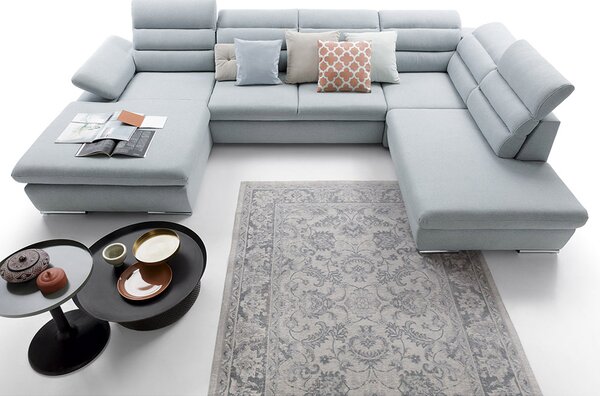 Sedací souprava GRECO II U | 194x356x230 | rozkládací + úložný prostor | VÝBĚR TKANIN