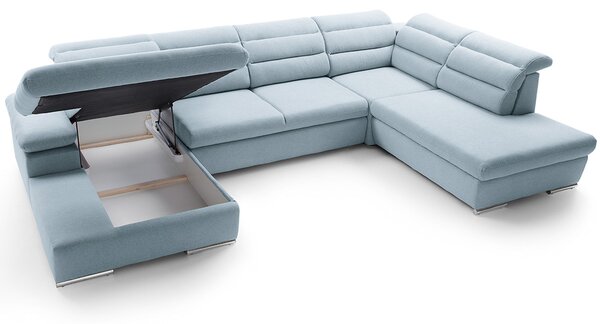 Sedací souprava GRECO II U | 194x356x230 | rozkládací + úložný prostor | VÝBĚR TKANIN