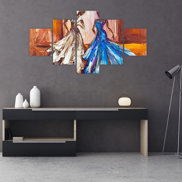Obraz - Tanečnice, olejomalba (125x70 cm)