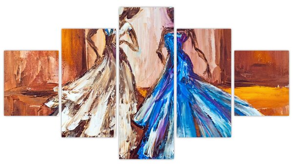 Obraz - Tanečnice, olejomalba (125x70 cm)