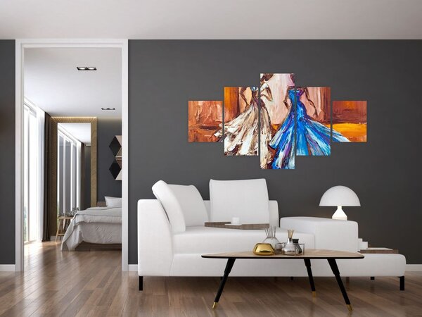 Obraz - Tanečnice, olejomalba (125x70 cm)