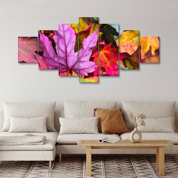 Obraz - podzimní listy (210x100 cm)