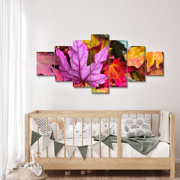 Obraz - podzimní listy (210x100 cm)
