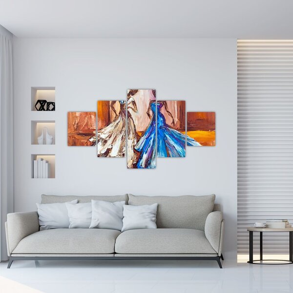 Obraz - Tanečnice, olejomalba (125x70 cm)
