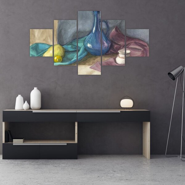 Obraz - Malované zátiší (125x70 cm)